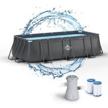 Dardaruga - Piscina Fuori Terra tobago 400x200x100cm Con Accessori