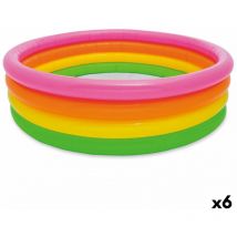 Piscina hinchable para niños Intex sunset aros 780 l 168 x 46 x 168 cm (6 unidades)