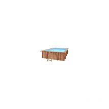 Piscina in legno fuori terra rettangolare jardin carre 470