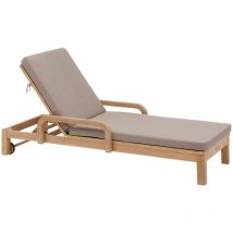 Letto da piscina papouasie in acacia - Hespéride