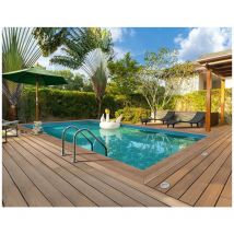 Piscina rettangolare in legno Panama - 6,20 x 4,10 x 1,45 m