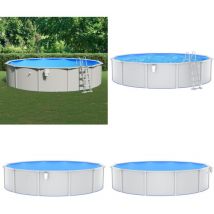Vidaxl - Piscine avec échelle de sécurité 550x120 cm - Piscine Hors Sol - Piscine Ronde - Piscine Enterrée - Piscine Pour Enfants - Piscine Familiale