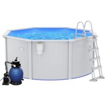 Vidaxl - Piscine avec pompe filtrante à sable et échelle 300x120 cm