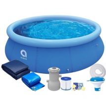 Piscine Hors-Sol Autoportante - Gonflable - 244 x 63 cm - avec pompe - ensemble complet
