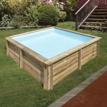 GRE - Piscine bois city 2,25m x 2,25m x H:0,68m