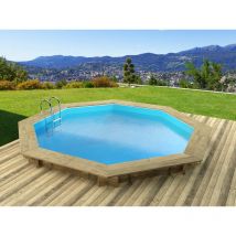 Habitat Et Jardin - Piscine bois ' Verona ' - 5.10 x 1.20 m