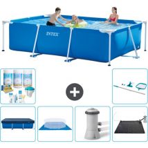 Schwimmbecken mit rechteckigem Rahmen – 300 x 200 x 75 cm – Blau – im Lieferumfang enthalten Accessoire CB97 - Intex