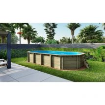Altanka - Piscine en bois 8,57x4,57 - H.1,45 m - avec filtration