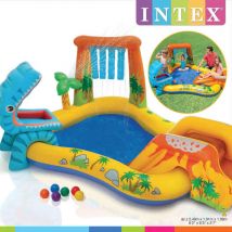 Intex - Piscine gonflable Dinosaur Play Center 249x191x109 cm 57444NP