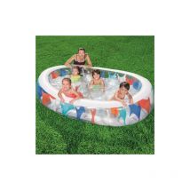Bestway 54066B piscine gonflable hors sol ovale multicolore 234x152x51 cm en vinyle pour enfant