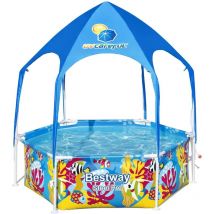 Bestway - Piscine hors sol pour enfants Pro uv Careful Acier 183x51 cm