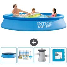 Piscine Gonflable Ronde Easy Set Intex 305 x 61 cm - Bleue - Incluse Accessoire CB2