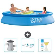 Piscine Gonflable Ronde Easy Set Intex 305 x 61 cm - Bleue - Incluse Accessoire CB82