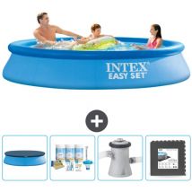 Piscine Gonflable Ronde Easy Set Intex 305 x 61 cm - Bleue - Incluse Accessoire CB3