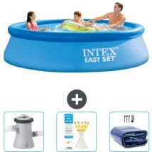 Piscine Gonflable Ronde Easy Set Intex 305 x 76 cm - Bleue - Incluse Accessoire CB74