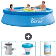 Piscine Gonflable Ronde Easy Set Intex 305 x 76 cm - Bleue - Incluse Accessoire CB77