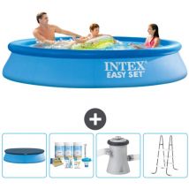 Runder aufblasbarer Easy Set-Pool – 305 x 61 cm – Blau – im Lieferumfang enthalten Accessoire CB6 - Intex