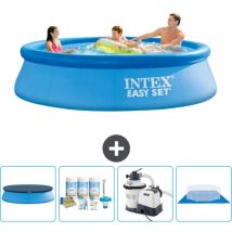 Runder aufblasbarer Easy Set-Pool – 305 x 76 cm – Blau – im Lieferumfang enthalten Accessoire CB59 - Intex
