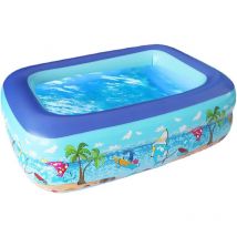 Piscine Gonflable Ronde,100x70cm Pataugeoire Gonflable,Piscine Pataugeoire,Pataugeoire Ronde,Piscine Gonflable Enfant,Piscine d'eau pour Enfants