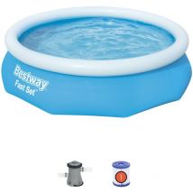 Piscine auto-portante ronde Bestway 305 x 76 cm - 3 800 l - Fast Set - 57270