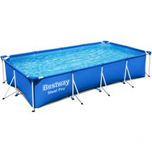 Iperbriko - Piscine Hors Terre Pro Frame Rectangulaire en Acier