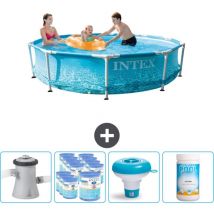 Intex - Piscine à cadre rond - 305 x 76 cm - Comprend des Accessoires CB89