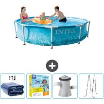 Intex - Piscine Cadre Rond - 305 x 76 cm - Inclus Accessoire CB13