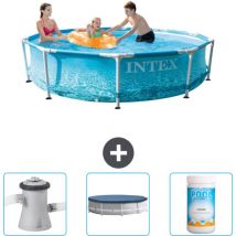 Intex - Piscine Cadre Rond - 305 x 76 cm - Inclus Accessoire CB75