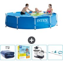 Piscine Intex Cadre Rond - 305 x 76 cm - Bleue - Incluse Accessoire CB72