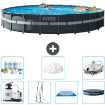 Intex - Piscine ronde Ultra xtr Frame - 732 x 132 cm - Comprend des Accessoires CB45