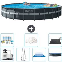 Intex - Piscine ronde Ultra xtr Frame - 732 x 132 cm - Comprend des Accessoires CB44