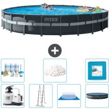 Intex - Piscine ronde Ultra xtr Frame - 732 x 132 cm - Comprend des Accessoires CB42