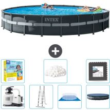 Piscine Intex ronde Ultra XTR Frame - 732 x 132 cm - Comprend des Accessoires CB49