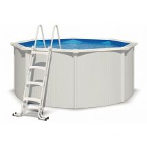 Trigano - Piscine hors sol acier ronde ø 3,05 x 1,20 m blanche saphir