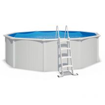 Trigano - Piscine hors sol acier ronde ø 4,55 x 1,32 m blanche saphir