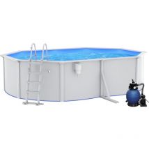 Vidaxl - Piscine avec pompe filtrante à sable et échelle 490x360x120 cm