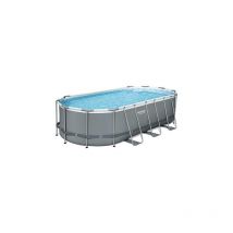 Piscine ovale en acier au-dessus du sol