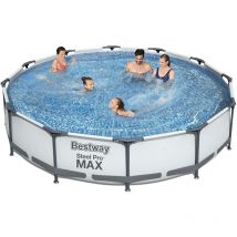 Salone - Piscine avec cadre + pompe 366x76h 56416 s / échelle