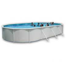 TOI - Kit piscine hors-sol acier prestigio 120 Ovale 730x366x120 filtre à sable 8,5m³/h