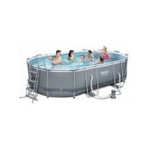 Bestway - destockage - Piscine tubulaire Power Steel Frame 4,88 x 3,05 x 1,07 m