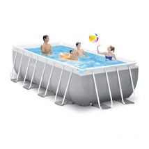 Intex - Piscine tubulaire rectangulaire Prism Frame 4 x 2 x 1,22 m