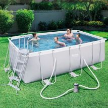 Piscine hors-sol Bestway Power Steel - Rectangulaire - 412x201x122 cm