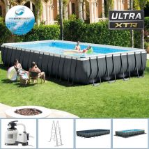 Intex - 26374 Piscine xtr Ultra Frame Pool Set 975 x 488 x 132 cm,ensemble complet