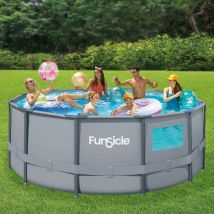 Funsicle - Piscine tubulaire ronde à hublot ø 3,66m x h1,22m