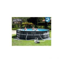 Piscine Intex 26330 avec Ultra Frame XTR cm 549x132h filtre a' sable pompe e'chelle feuille de couverture et feuille de base