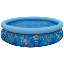 Avenli - Piscina Autoportante Tonda Blu Marino 200 Cm H47 Cm