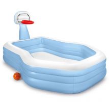 Piscinette gonflable avec panier Basket