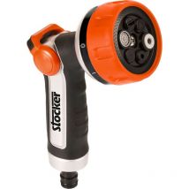 Pistolet de douche polyvalent Stocker twist 6 fonctions en tout.
