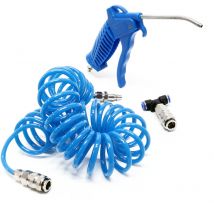 Pistola aire comprimido limpieza en seco tubo espiral 5m Limpieza coche vehículo Limpiadora presión