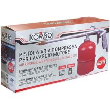 Kombo - Pistola aria compressa con serbatoio 750 ml per lavaggio motore, max 15